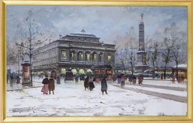 La Place du Chatelet, Parigi